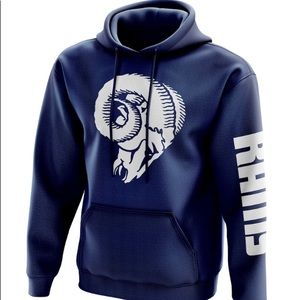 NEW men HOODIE Los Angeles Navy blue